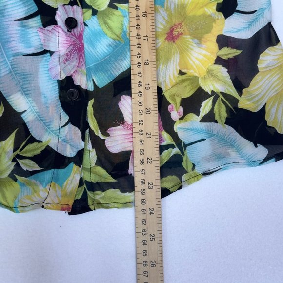 Conrad C Collection Womens Floral Button Down Sleeveless Top 4 - Picture 6 of 7